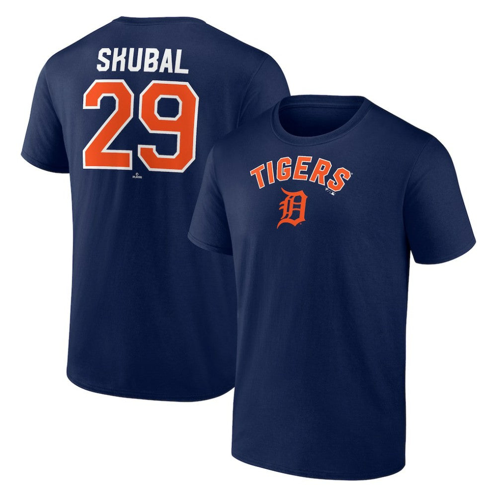 Tarik Skubal Detroit Tigers Winning Streak Name & Number T-Shirt Navy