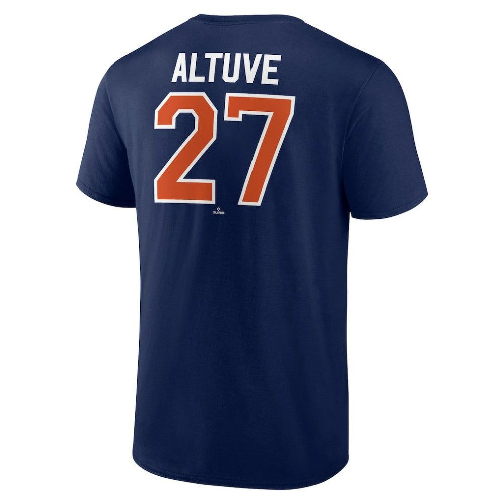 Jose Altuve Houston Astros Winning Streak Name & Number T-Shirt Navy