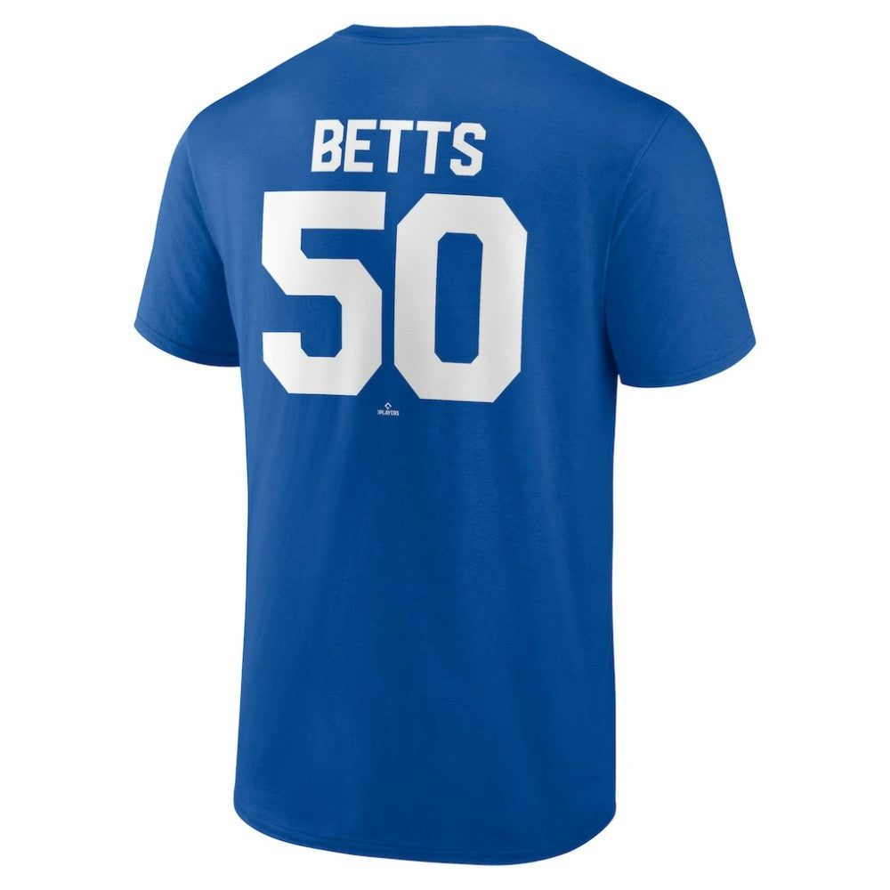 Mookie Betts Los Angeles Dodgers Winning Streak Name & Number T-Shirt Royal