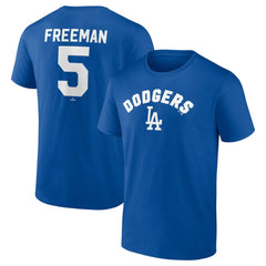 Freddie Freeman Los Angeles Dodgers Winning Streak Name & Number T-Shirt Royal