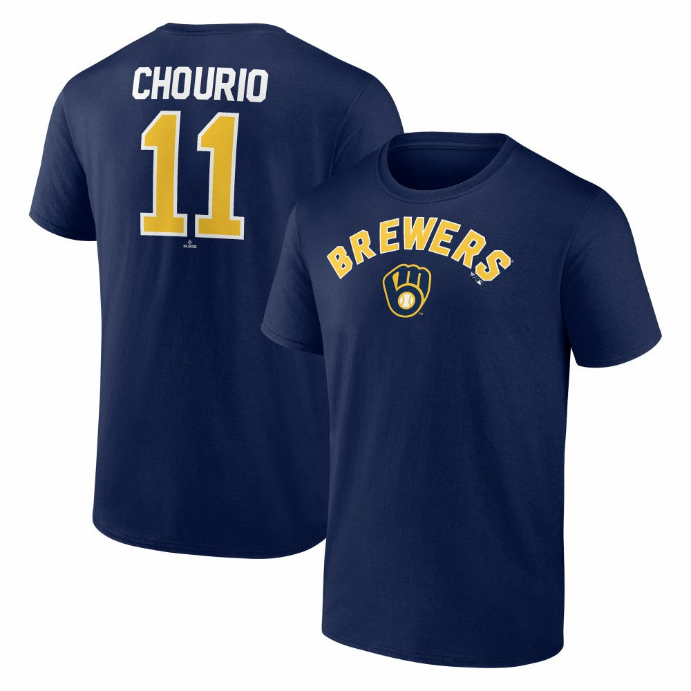 Jackson Chourio Milwaukee Brewers Winning Streak Name & Number T-Shirt Navy