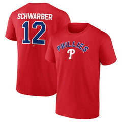 Kyle Schwarber Philadelphia Phillies Winning Streak Name & Number T-Shirt Red