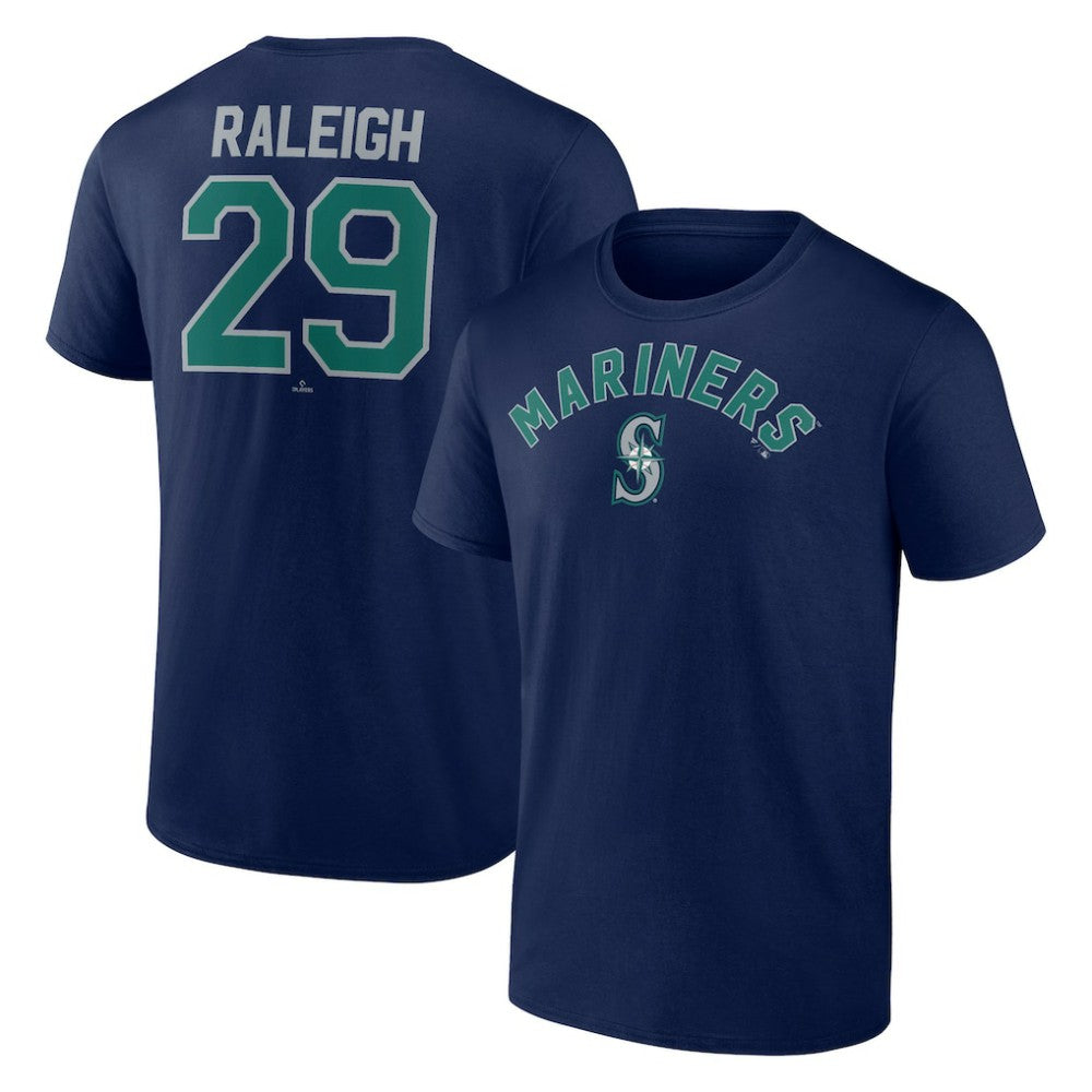 Cal Raleigh Seattle Mariners Winning Streak Name & Number T-Shirt Navy