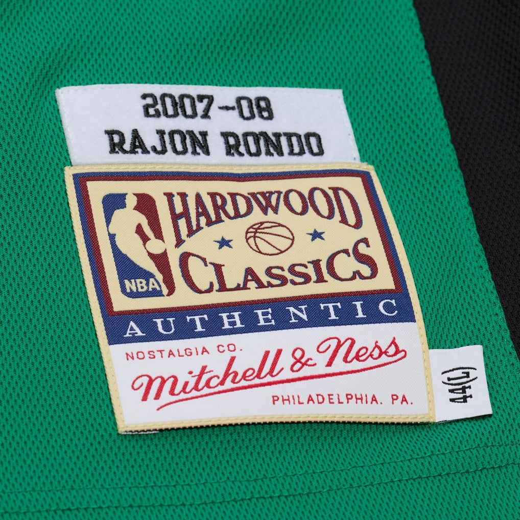 Rajon Rondo Boston Celtics 2007-08 Hardwood Classics Authentic Jersey - Kelly Green