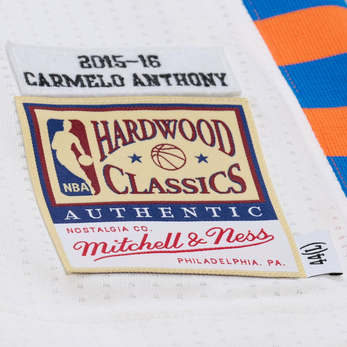 Carmelo Anthony New York Knicks 2015-16 Hardwood Classics Authentic Jersey - White