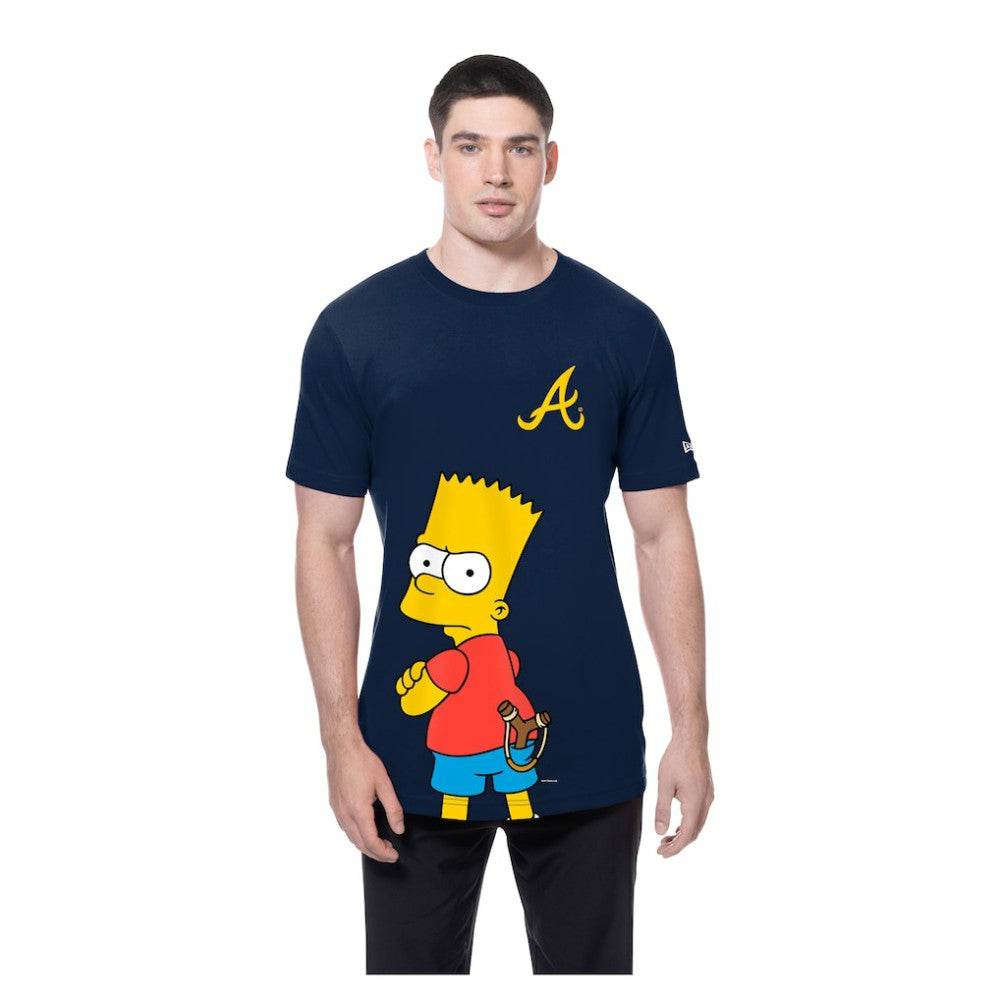Atlanta Braves MLB x Simpsons Local T-Shirt Navy | New Era