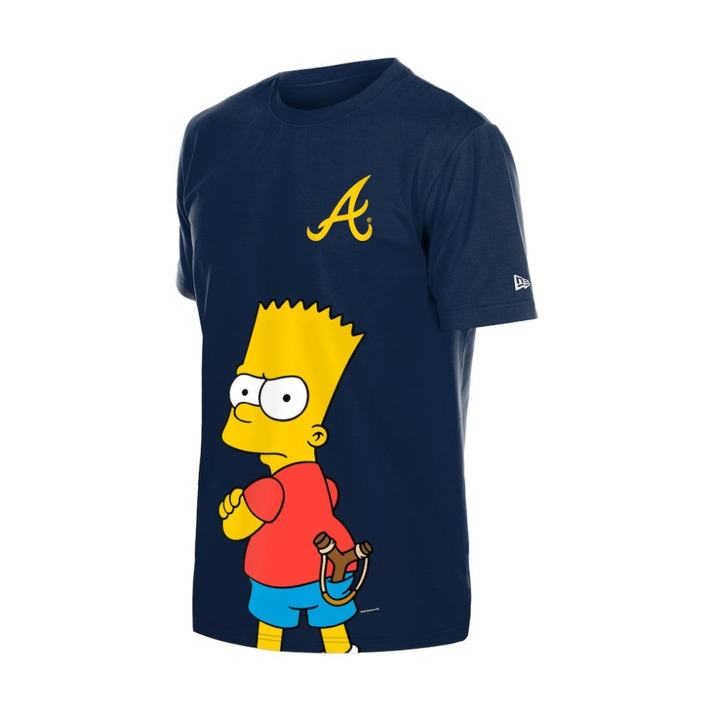 Atlanta Braves MLB x Simpsons Local T-Shirt Navy | New Era