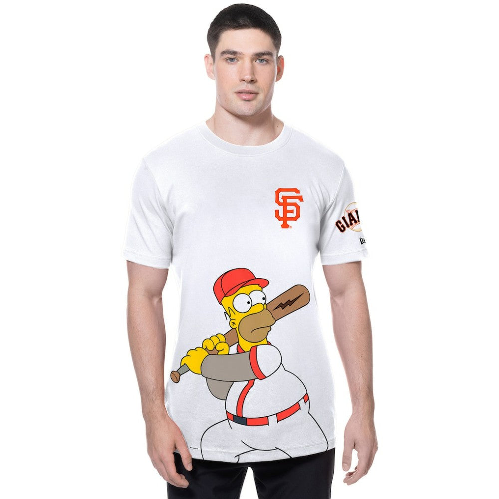 San Francisco Giants MLB x Simpsons Homer Wunderbat SS Tee White | New Era