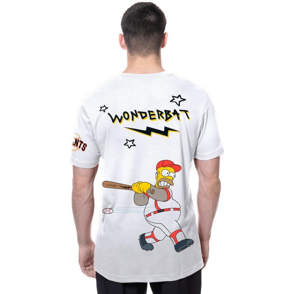 San Francisco Giants MLB x Simpsons Homer Wunderbat SS Tee White | New Era