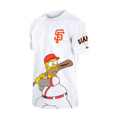 San Francisco Giants MLB x Simpsons Homer Wunderbat SS Tee White | New Era