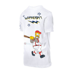 Los Angeles Dodgers MLB x Simpsons Homer Wonderbat T-Shirt White | New Era