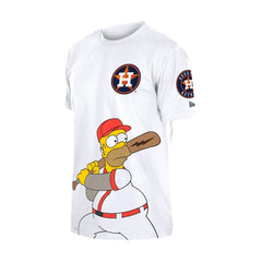 Houston Astros MLB x Simpsons Homer Wonderbat T-Shirt White | New Era
