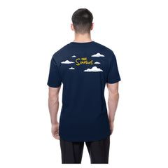 Atlanta Braves MLB x Simpsons 2026 Collab Clouds T-Shirt Navy | New Era