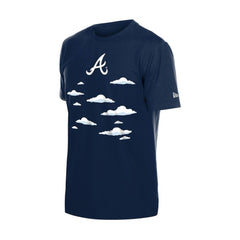 Atlanta Braves MLB x Simpsons 2026 Collab Clouds T-Shirt Navy | New Era