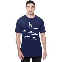 Los Angeles Dodgers MLB x Simpsons 2026 Collab Clouds T-Shirt Royal | New Era