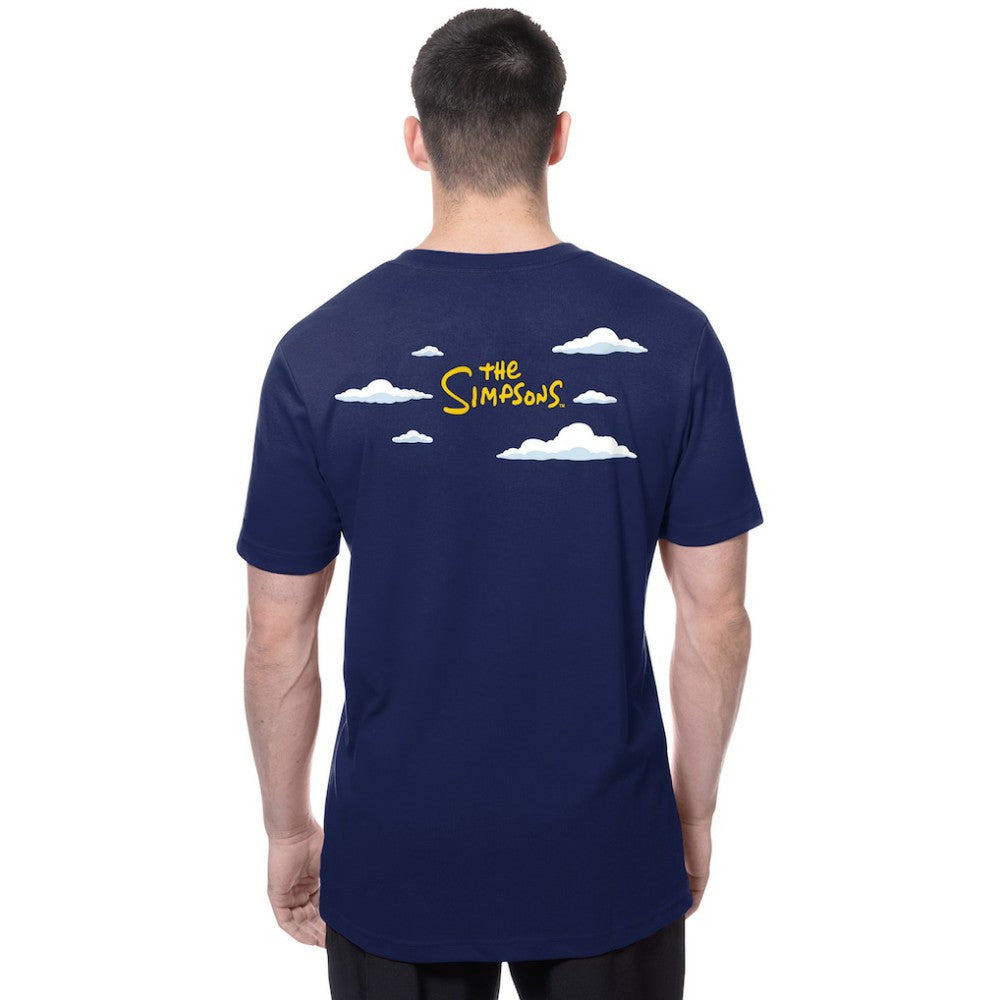 Los Angeles Dodgers MLB x Simpsons 2026 Collab Clouds T-Shirt Royal | New Era