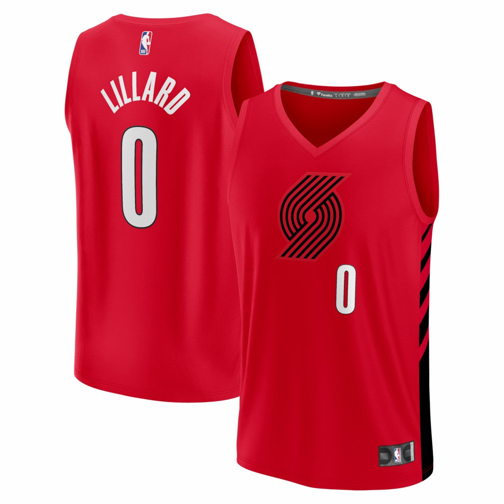 Damian Lillard Portland Trail Blazers Fast Break Replica Jersey - Red - Statement Edition