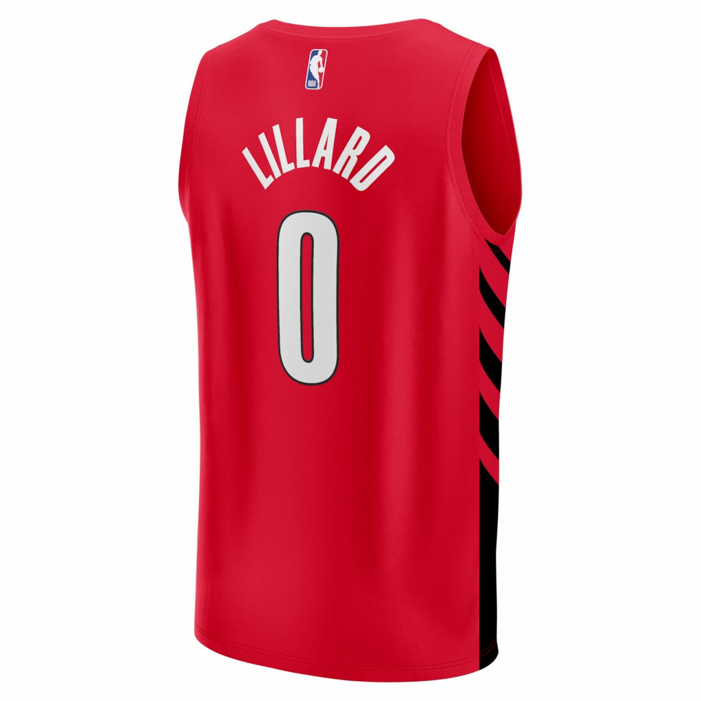 Damian Lillard Portland Trail Blazers Fast Break Replica Jersey - Red - Statement Edition