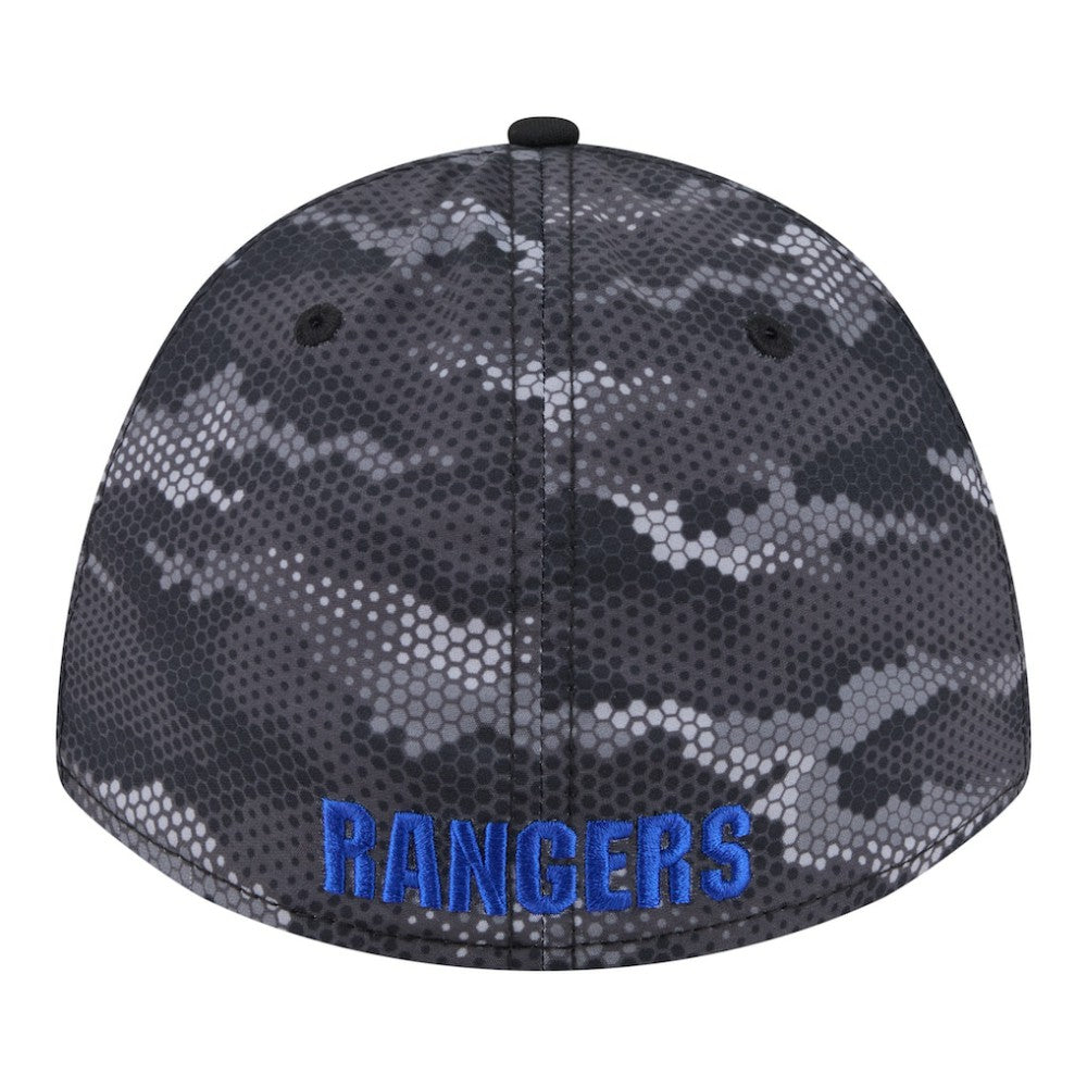 New York Rangers New Era Zero Dark 39THIRTY Flex Hat Black