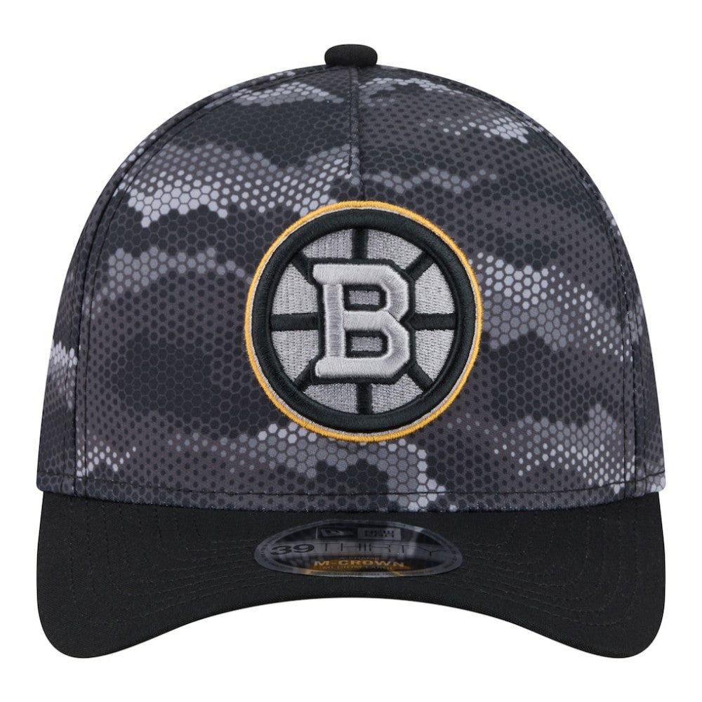 Boston Bruins New Era Zero Dark 39THIRTY Flex Hat Black