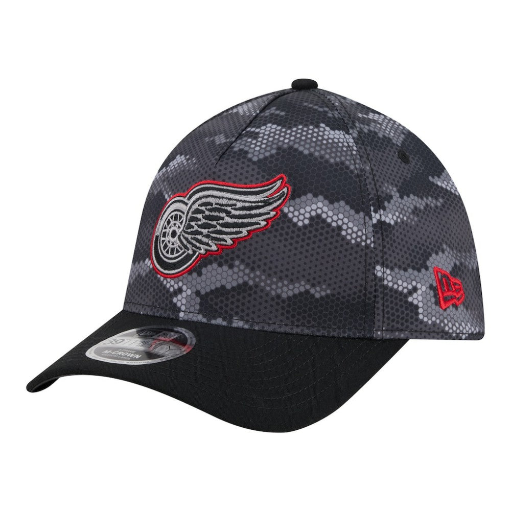 Detroit Red Wings New Era Zero Dark 39THIRTY Flex Hat Black