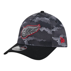Detroit Red Wings New Era Zero Dark 39THIRTY Flex Hat Black