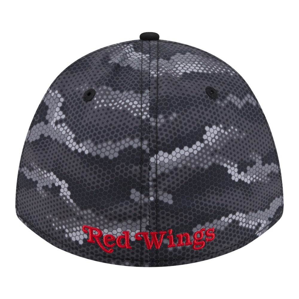 Detroit Red Wings New Era Zero Dark 39THIRTY Flex Hat Black