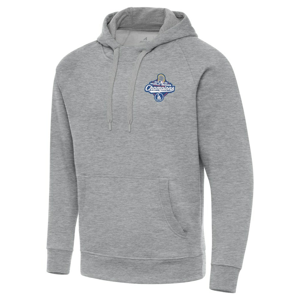 Los Angeles Dodgers Antigua Back-to-Back World Series Champions Victory Hoodie Heather Gray