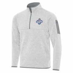 Los Angeles Dodgers Antigua 2025 World Series Champions Fortune Quarter-Zip Jacket Heather Gray