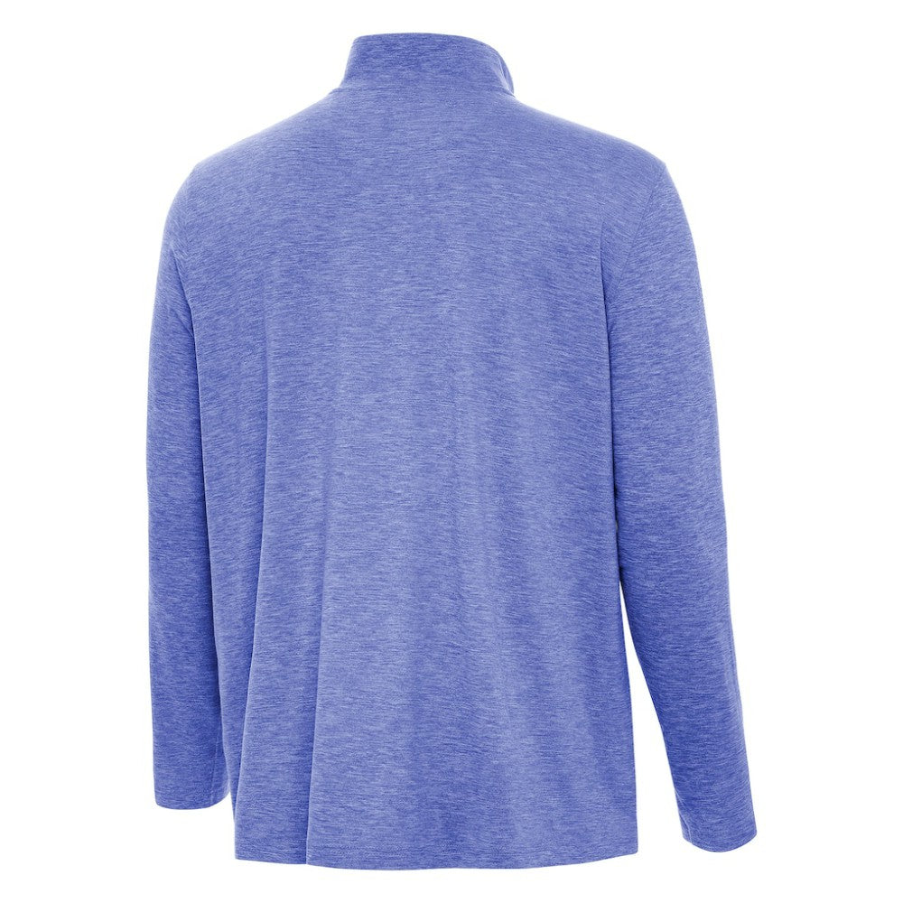 Los Angeles Dodgers Antigua Back-to-Back World Series Champions Hunk Quarter-Zip Pullover Heather Royal
