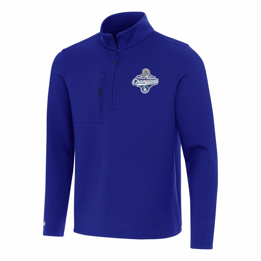 Los Angeles Dodgers Antigua 2025 World Series Champions Insider Quarter-Zip Pullover Royal