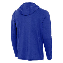 Los Angeles Dodgers Antigua Back-to-Back World Series Champions Tidy Quarter-Zip Hoodie Heather Royal