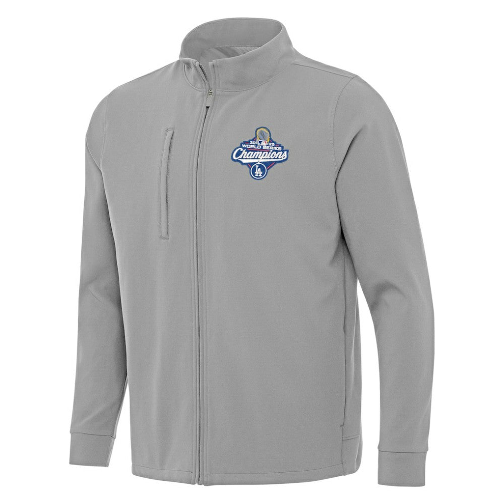 Los Angeles Dodgers Antigua 2025 World Series Champions Regard Full-Zip Jacket Gray