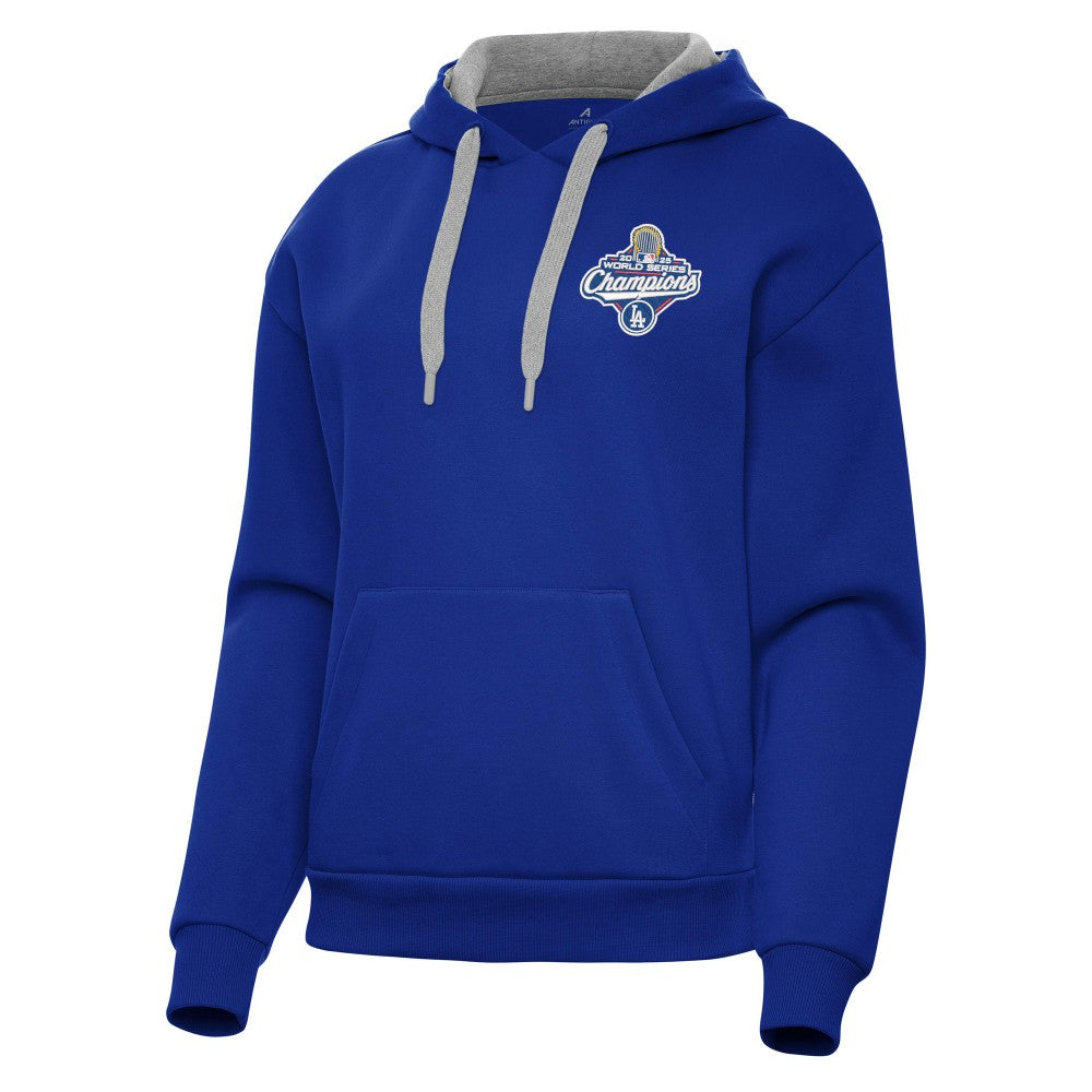 Los Angeles Dodgers Antigua Women's 2025 World Series Champions Victory Hoodie Royal