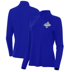 Los Angeles Dodgers Antigua Women's 2025 World Series Champions Intent Quarter-Zip Pullover Royal