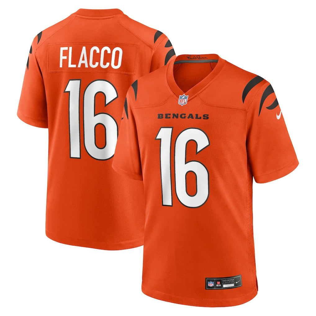 Joe Flacco Cincinnati Bengals Alternate Game Jersey - Orange