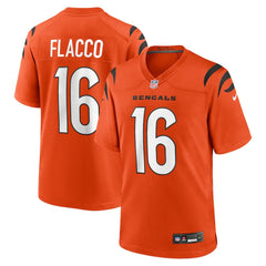 Joe Flacco Cincinnati Bengals Alternate Game Jersey - Orange