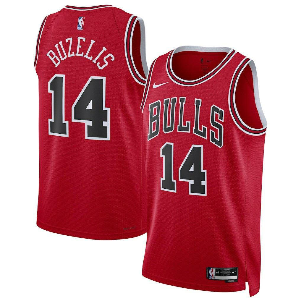 Matas Buzelis Chicago Bulls Unisex Swingman Player Jersey sale - Icon Editi- Red