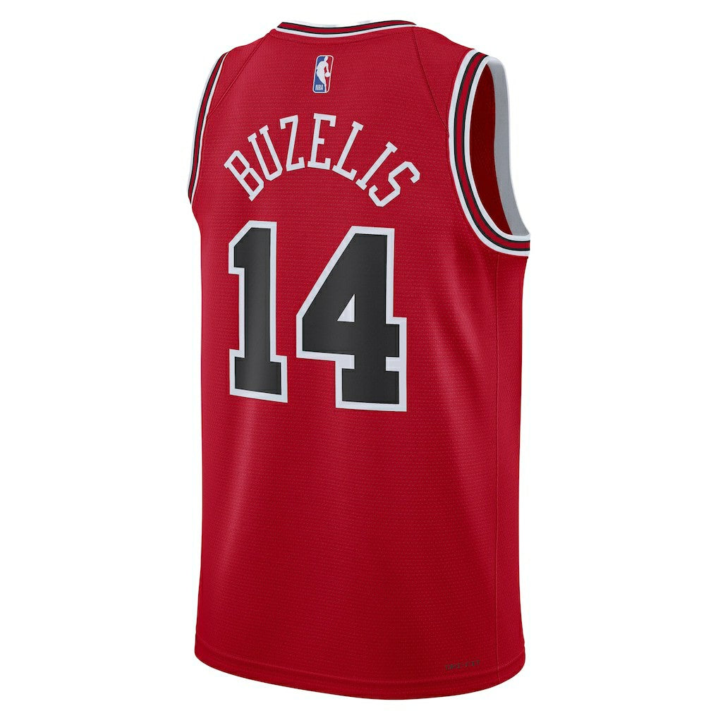 Matas Buzelis Chicago Bulls Unisex Swingman Player Jersey sale - Icon Editi- Red