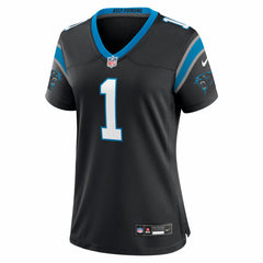 Cam Newton Carolina Panthers Women's Team Retired Game Jersey - Black