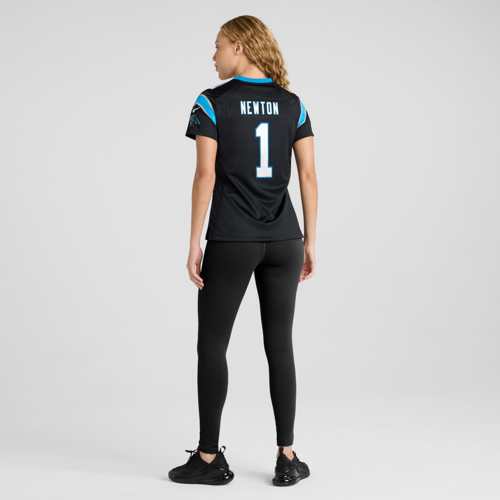 Cam Newton Carolina Panthers Women's Team Retired Game Jersey - Black