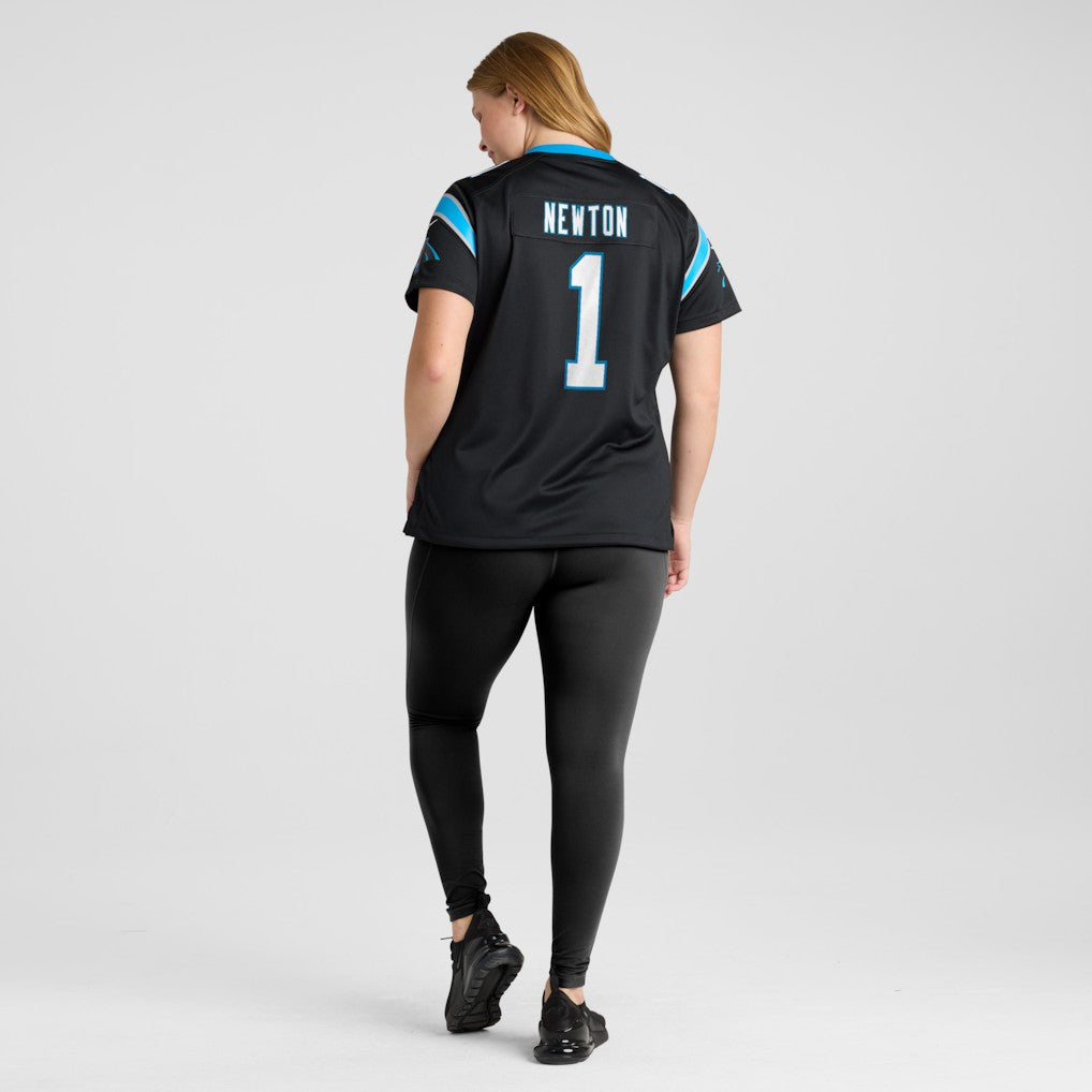 Cam Newton Carolina Panthers Women's Team Retired Game Jersey - Black