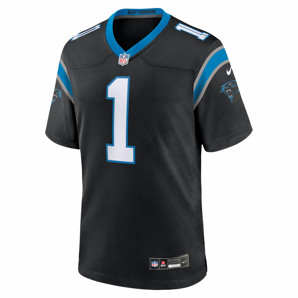 Cam Newton Carolina Panthers Team Retired Game Jersey - Black