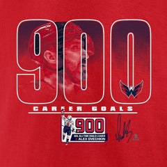 Alexander Ovechkin Washington Capitals 900th Career Goal T-Shirt Red