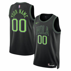 New Orleans Pelicans Unisex 2025/26 City Edition Swingman Custom Jersey - Black