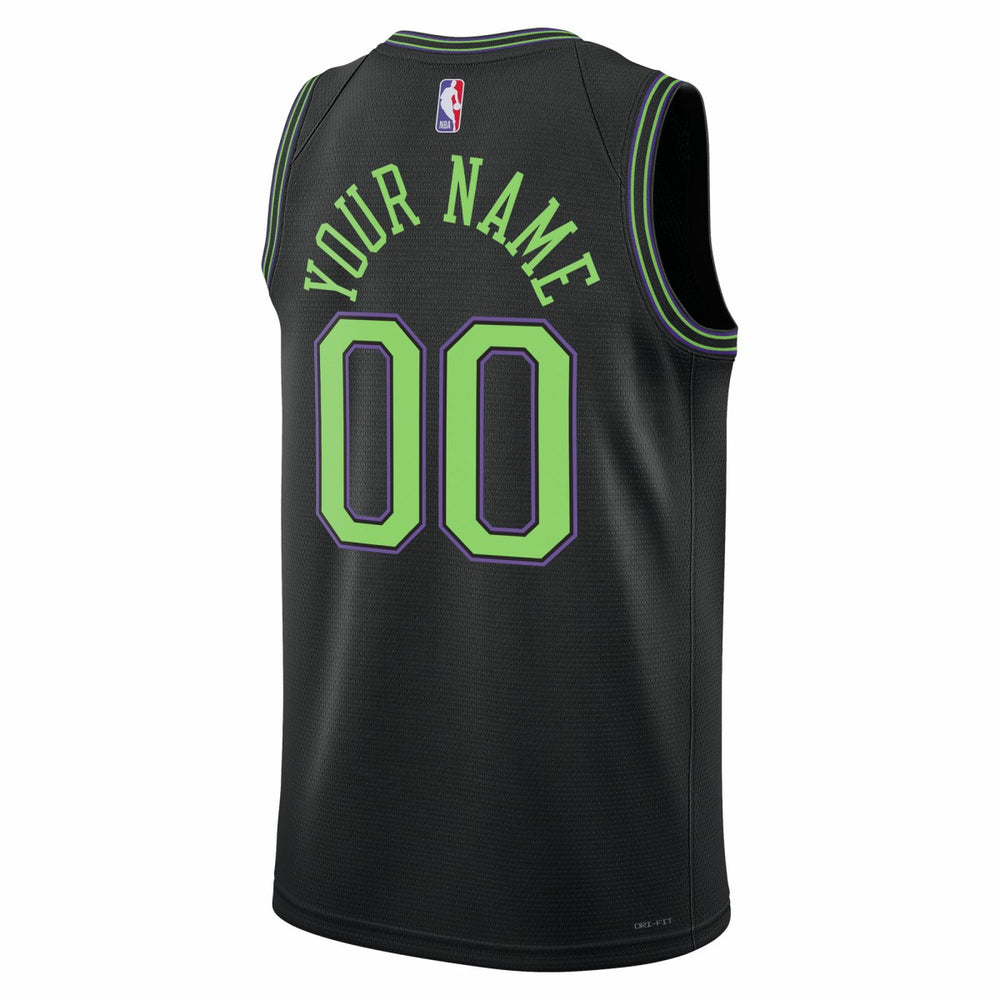 New Orleans Pelicans Unisex 2025/26 City Edition Swingman Custom Jersey - Black