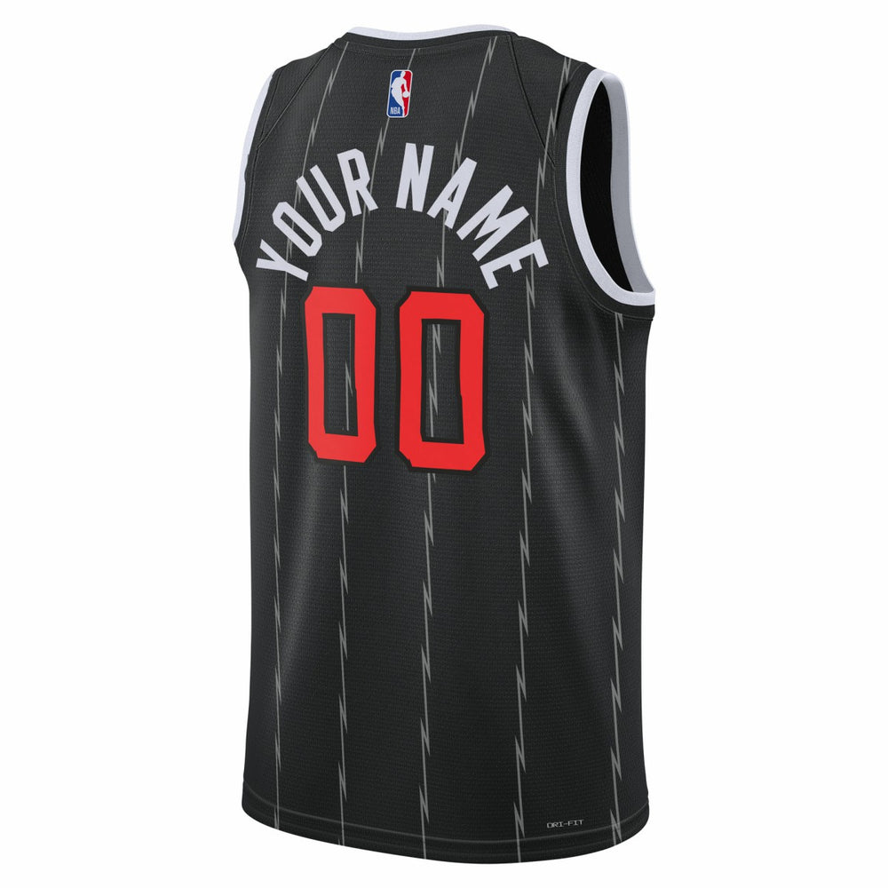 Toronto Raptors Unisex 2025/26 City Edition Swingman Custom Jersey - Black