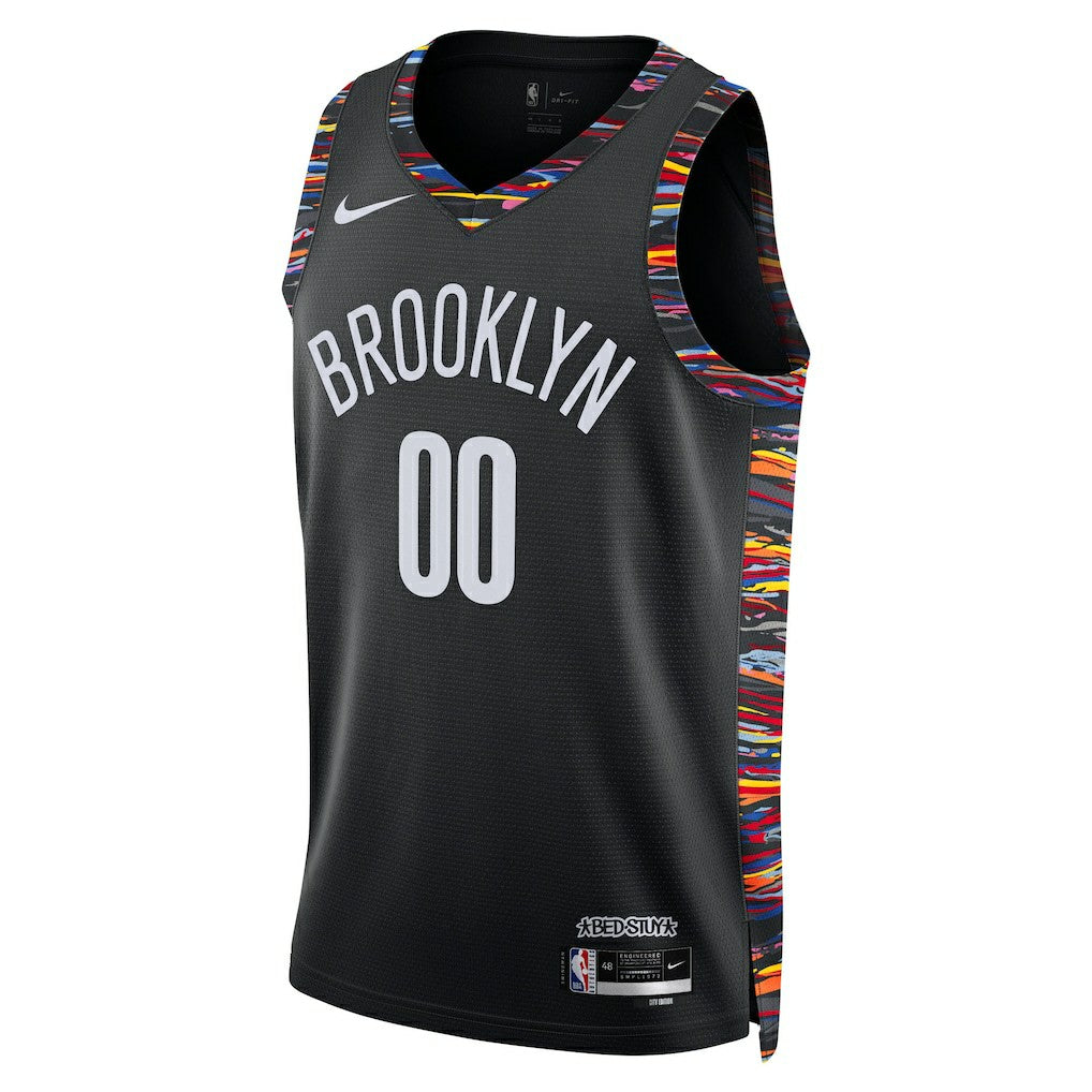 Brooklyn Nets Unisex 2025/26 City Edition Swingman Custom Jersey - Black