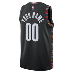 Brooklyn Nets Unisex 2025/26 City Edition Swingman Custom Jersey - Black