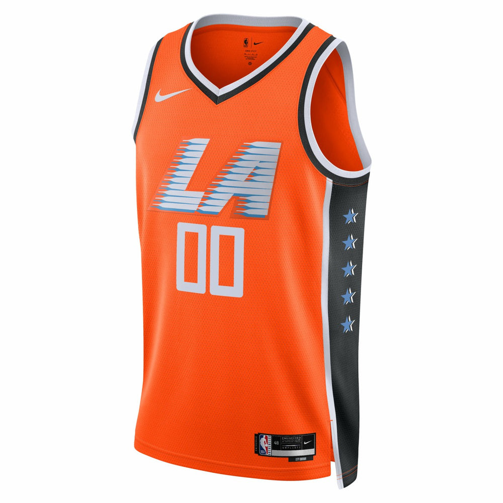 LA Clippers Unisex 2025/26 City Edition Swingman Custom Jersey - Orange